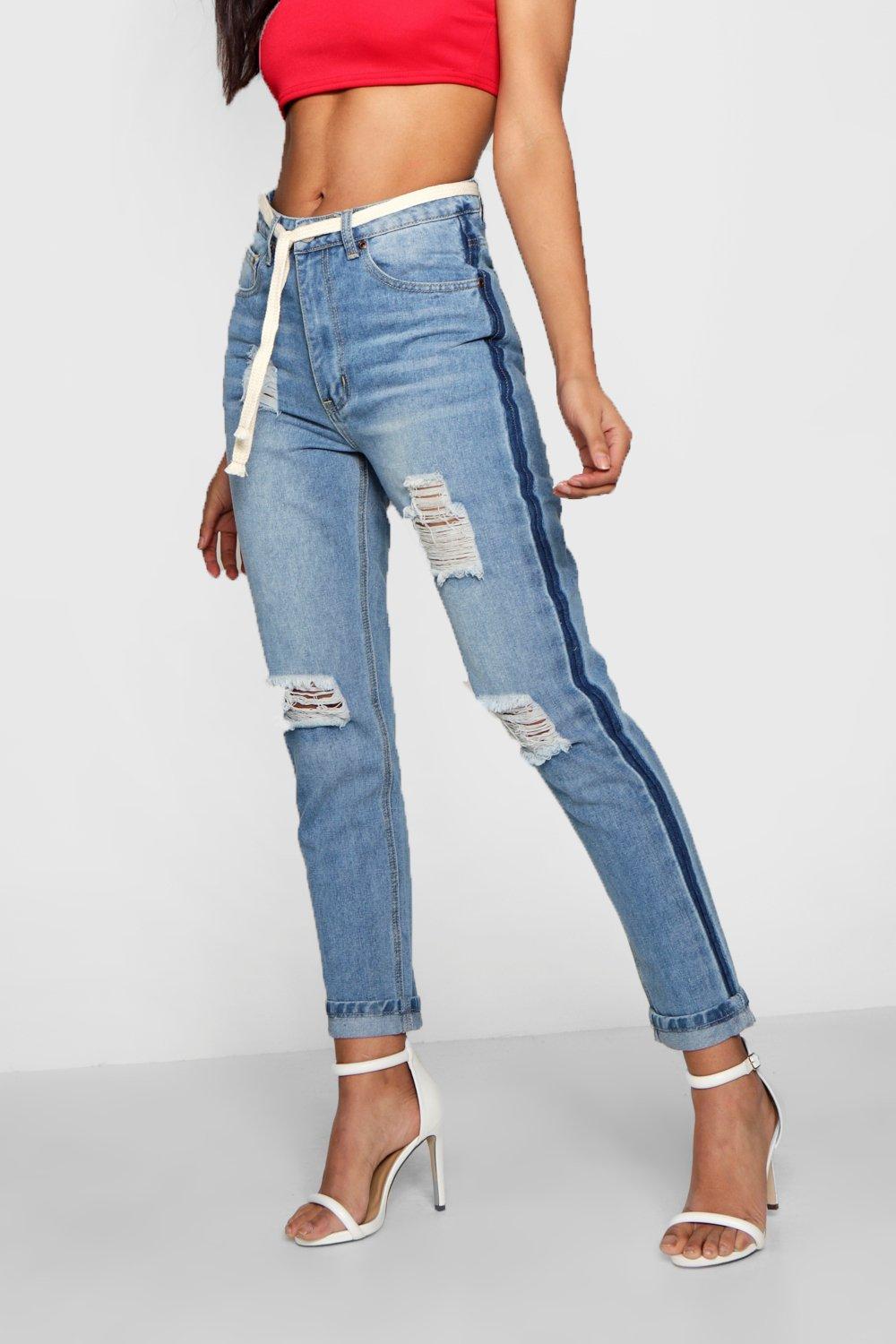 Jeans with sale strings